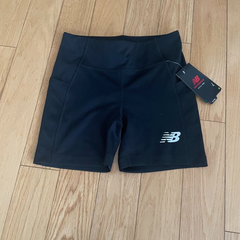 new balance high waisted pocket fitted running short